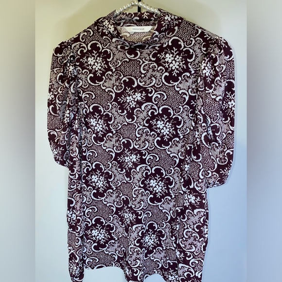 Rebecca Taylor Rochelle Fleur drape mock neck - size large - never worn - Picture 15 of 15